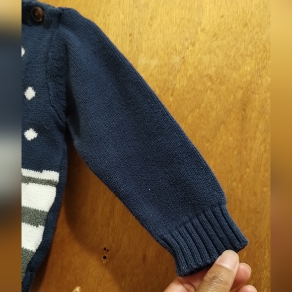 Wonder Nation Polar Bear Baby Boy Winter Pull Over Sweater 12M - Picture 6 of 12